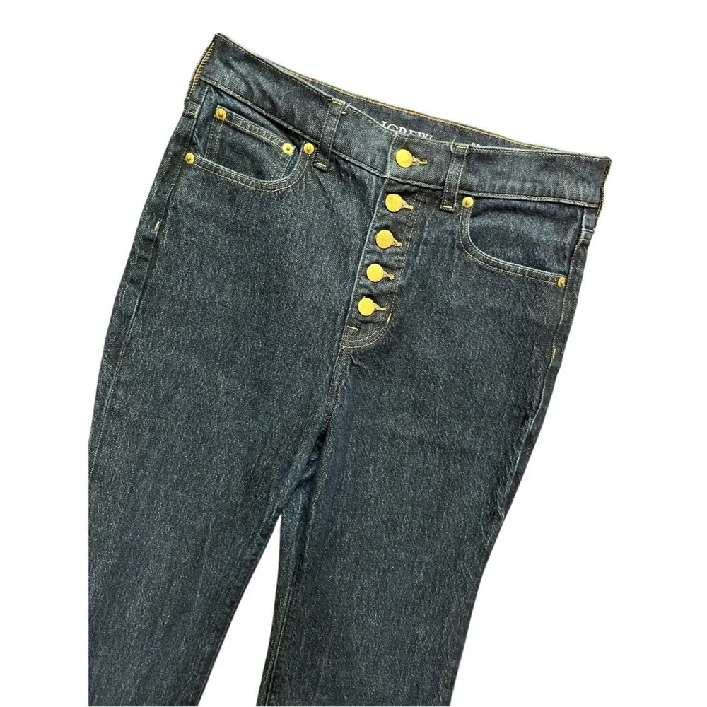 J. Crew RE-96 IDG ’96 Flare Jeans Size 28 Dark Wash Button Fly Unworn